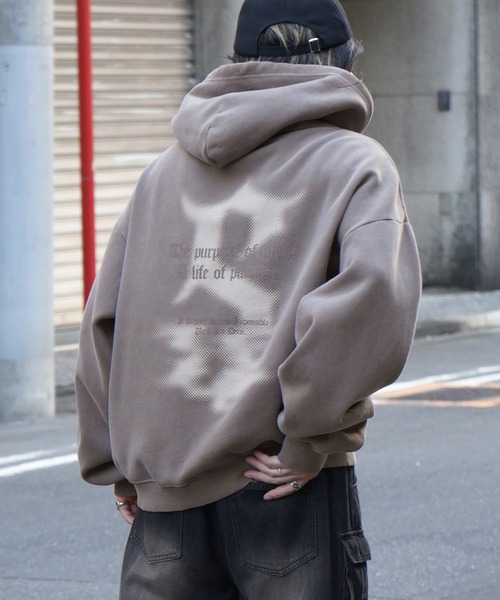 パーカー ヴィンテージライク ピグメント加工 ビッグシルエット