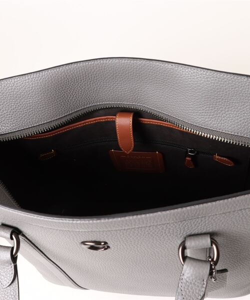 COACH コーチトートバッグ ブラック レザー A4収納 肩掛け ゴッサム COACH トートバッグ ゴッサム ジップ トート バッグ メンズ