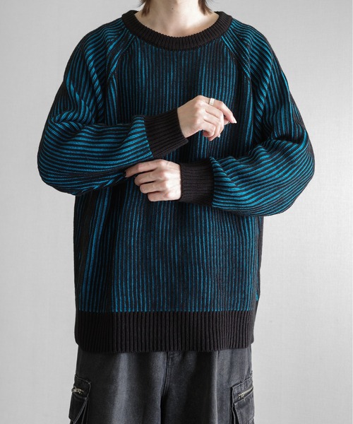 KUUUPY（クーピー） セーター ニット Ribbed Color-Block Crewneck