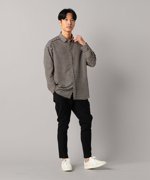 β MEN（ベータ・メン） シャツ キューブプリント シャツ メンズ