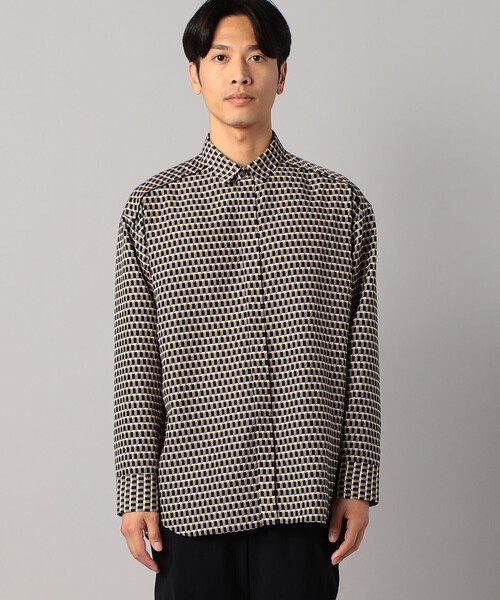 ベータ・メン（BMEN）/キューブプリント シャツ β MEN（ベータ・メン） シャツ キューブプリント シャツ メンズ