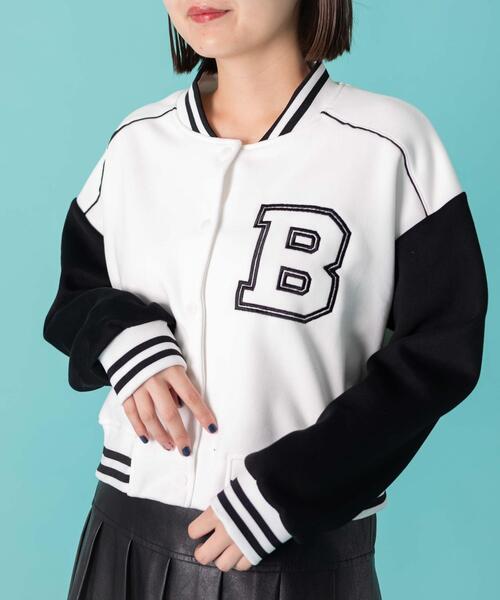 WOND ブルゾン アウター WEGO/イニシャルワッペンスタジャン