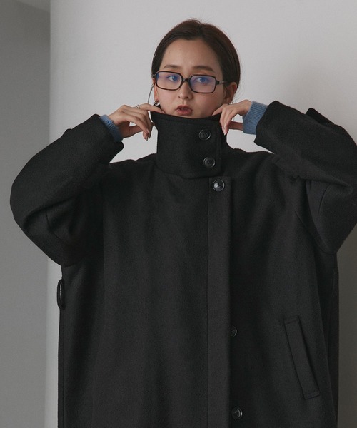 ad thie（アドティエ） コート チェスターコート スタンドカラー 2WAY