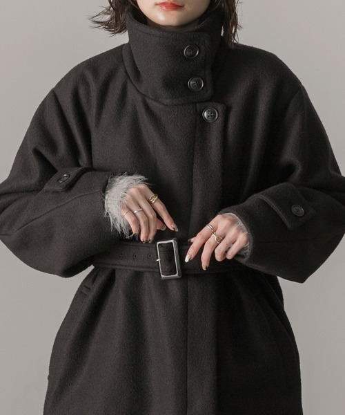 ad thie（アドティエ） コート チェスターコート スタンドカラー 2WAY