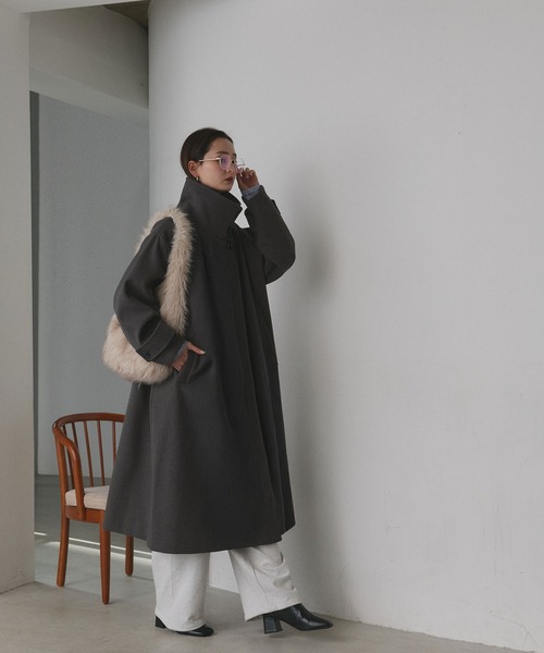 ad thie（アドティエ） コート チェスターコート スタンドカラー 2WAY
