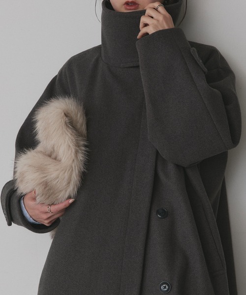 ad thie（アドティエ） コート チェスターコート スタンドカラー 2WAY