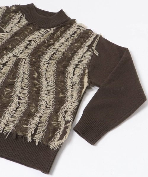 URBAN RESEARCH ITEMS / アーバンリサーチ アイテムズ フリンジプチハイニット ITEMS URBANRESEARCH ニット セーター フリンジプチハイニット
