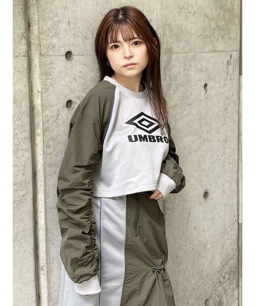 tシャツ 「UMBRO×MURUA」スイッチマテリアルトップス レディース