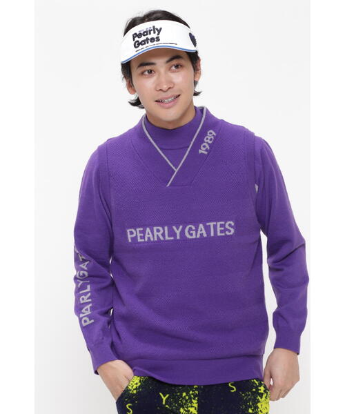 PEARLY GATES ポリエステルヤーン素材セーター PEARLY GATES セーター ニット 「PEARLY GATES」ポリエステル
