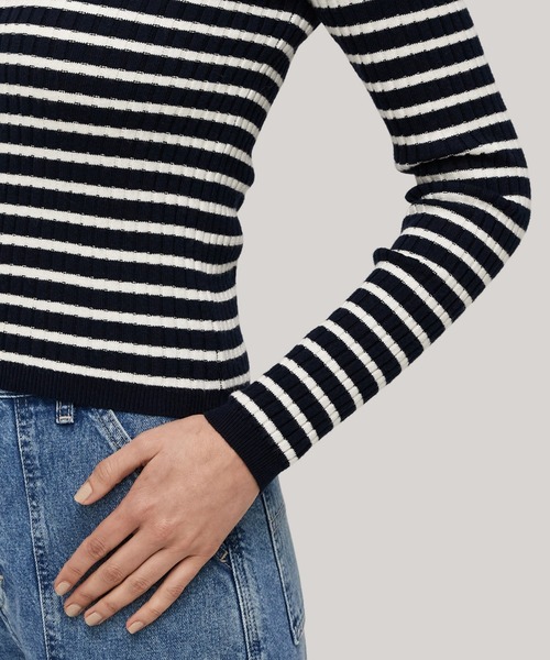 TOMMY JEANS ニット セーター エッセンシャルロングスリーブポロ