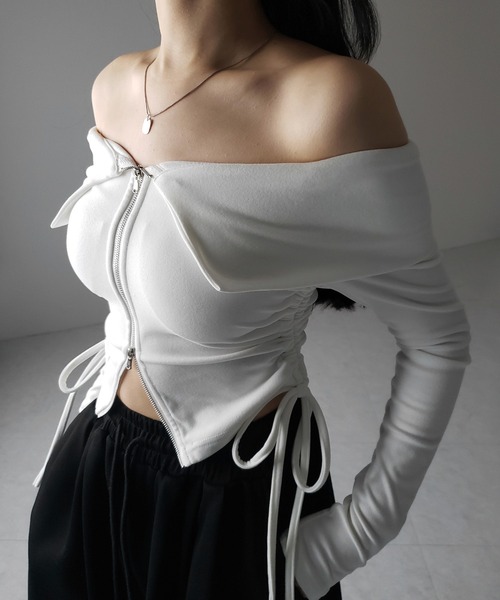 me+em select tシャツ 「 3color ／ 裏起毛 」ダブルジップ