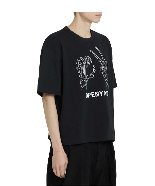 tシャツ 「OY/オーワイ」 BONE HAND CROPPED TEE/ボーンハンドクロップド半袖ティーシャツ レディース メンズ OY tシャツ 「OY/オーワイ」 BONE HAND CROPPED TEE/ボーン