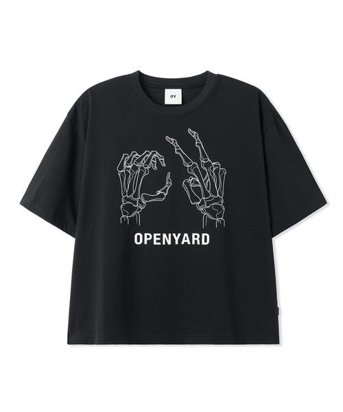 ★OY★BONE HAND CROPPED TEE - WHITE★正規品/韓国直送料込 OY tシャツ 「OY/オーワイ」 BONE HAND CROPPED TEE/ボーン