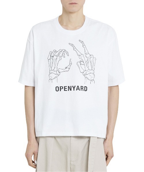 tシャツ 「OY/オーワイ」 BONE HAND CROPPED TEE/ボーンハンドクロップド半袖ティーシャツ レディース メンズ OY tシャツ 「OY/オーワイ」 BONE HAND CROPPED TEE/ボーン