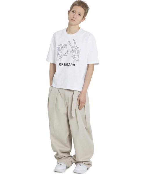 OY tシャツ 「OY/オーワイ」 BONE HAND CROPPED TEE/ボーン