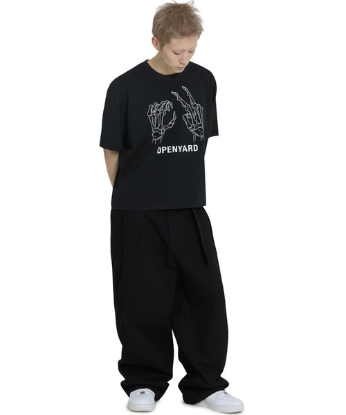 ★OY★BONE HAND CROPPED TEE - BLACK★正規品/韓国直送料込 OY tシャツ 「OY/オーワイ」 BONE HAND CROPPED TEE/ボーン