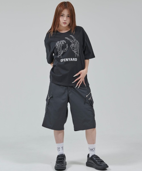 OY tシャツ 「OY/オーワイ」 BONE HAND CROPPED TEE/ボーン
