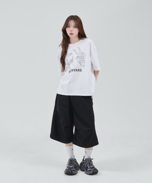 OY tシャツ 「OY/オーワイ」 BONE HAND CROPPED TEE/ボーン