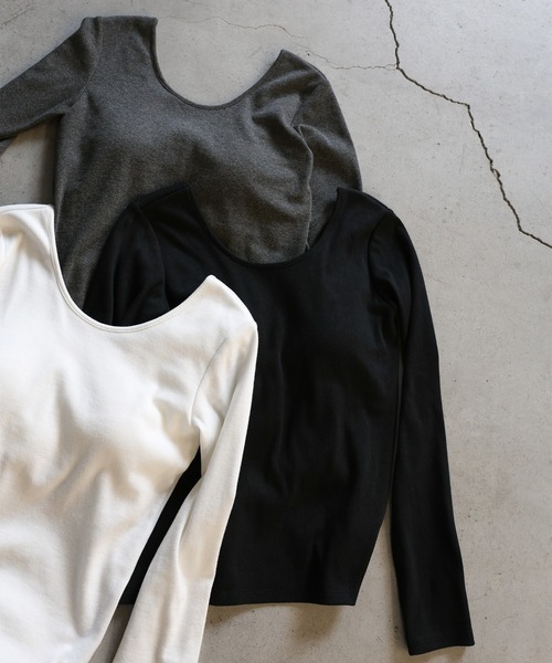 select MOCA（セレクトモカ） tシャツ バックオープンカップ付きロング