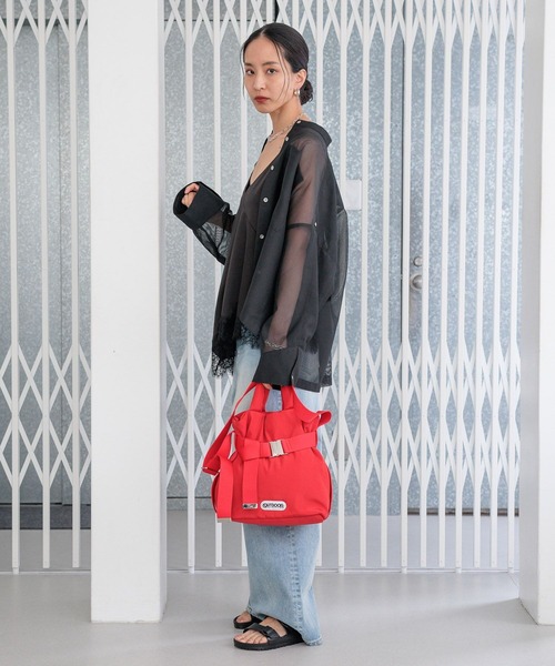 トートバッグ 「HEREIAM」OUTDOOR(アウトドア)別注/2WAYベルトトートバッグS レディースの画像