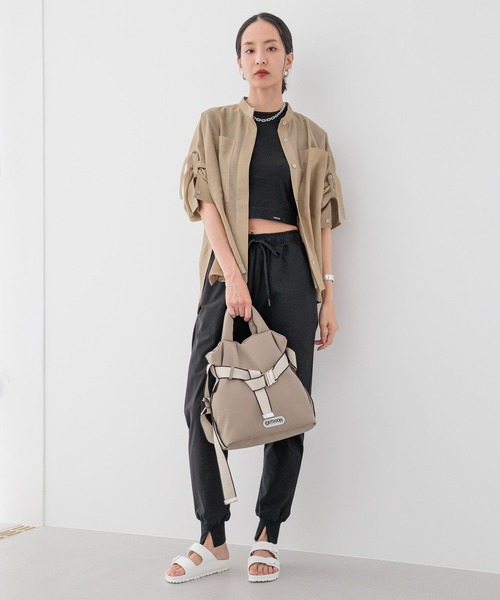 トートバッグ 「HEREIAM」OUTDOOR(アウトドア)別注/2WAYベルトトートバッグS レディースの画像