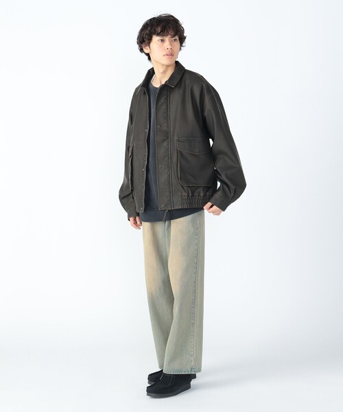 BEAMS HEART フェイクレザークラシックブルゾン BEAMS HEART（ビームス ハート）フェイクレザー クラシック