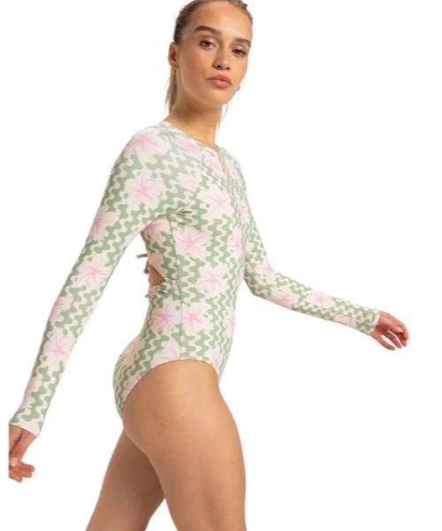 ROXY（ロキシー） ラッシュガード HIBISCUS DAZE ONESIE /ロキシー総柄