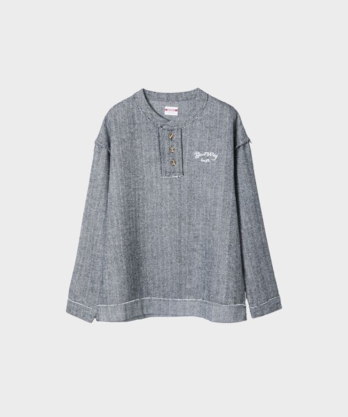 tシャツ 「BADWAY/バッドウェイ」Inside out Henry TEE メンズ
