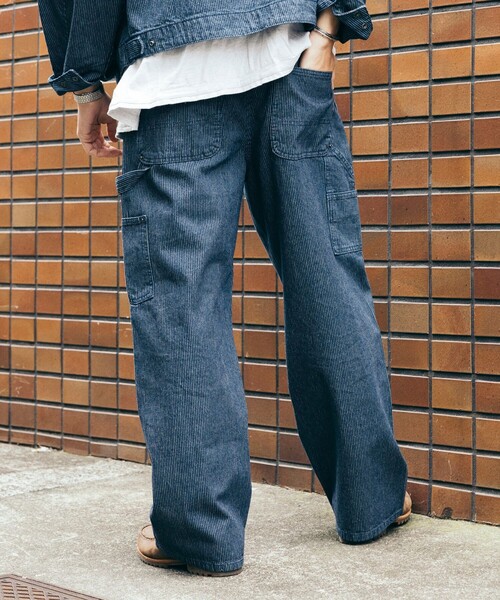 FREAK'S STORE ジーンズ ワイドシルエット ダメージ加工