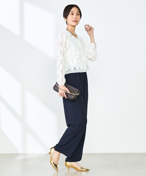 Nolley's ジレ、パンツ　セットアップ セットアップ対応》ウォッシャブルツイルイージータックワイド