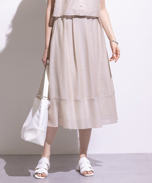 INDIVI（インディヴィ） スカート 新色登場！「洗える／エアリー素材