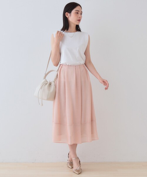 INDIVI（インディヴィ） スカート 新色登場！「洗える／エアリー素材