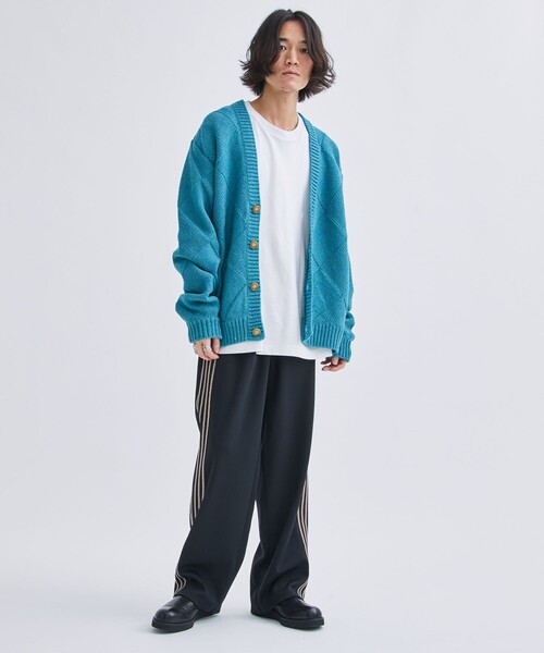 「Jieda」 ニットカーディガン 1 ブラック メンズ_画像2