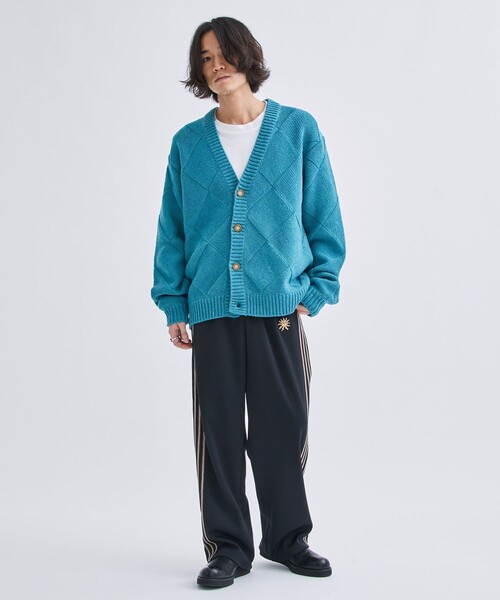 「Jieda」 ニットカーディガン 1 ブラック メンズ_画像3