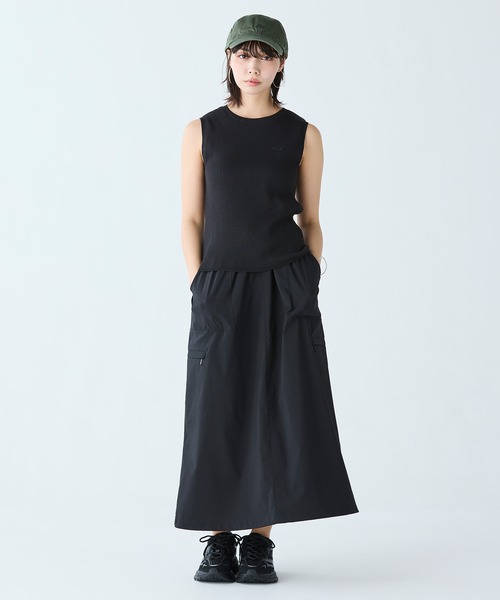 LACOSTE クールマックスリブニットタンクトップ LACOSTE（ラコステ） タンクトップ ノースリーブ UVカット クール