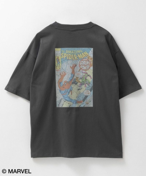 Disney（ディズニー） tシャツ アメコミ スパイダーマン プリントTEE