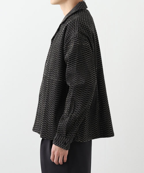 SEEALL シャツ 「SEEALL / シーオール」OPEN COLLAR SHIRTS MIX