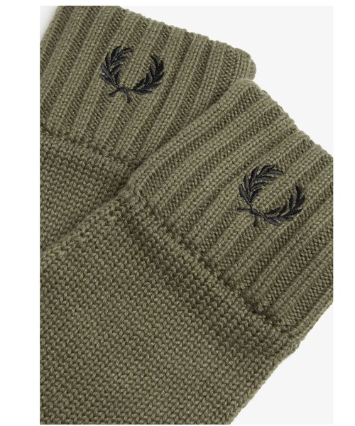 「FRED PERRY」 手袋 L グリーン メンズ_画像3