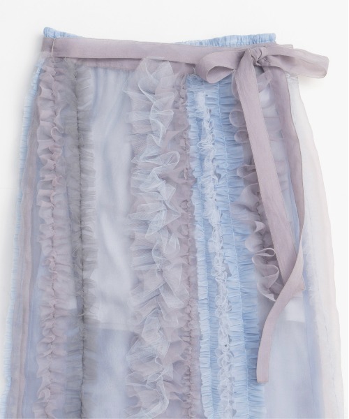MAISON SPECIAL スカート Sheer Ruffle Skirt/シアーフリル