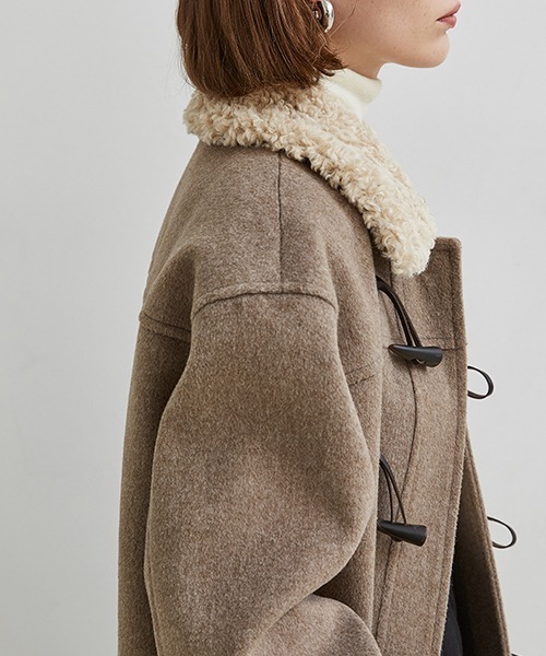 Fano Studios」 ダッフルコート S ライトブラウン レディース