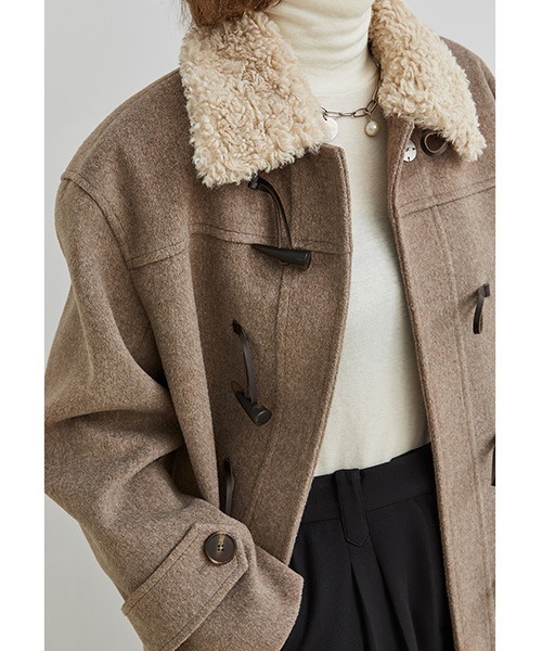 Fano Studios」 ダッフルコート S ライトブラウン レディース
