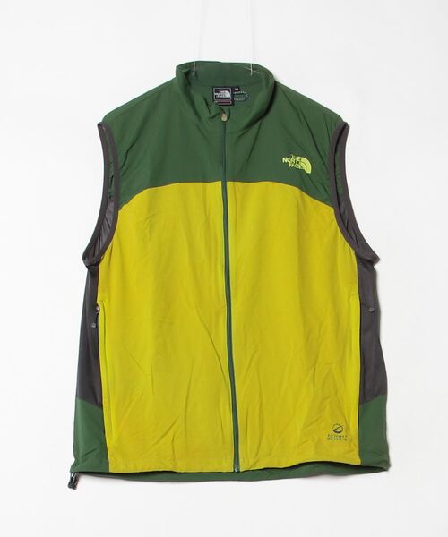 THE NORTH FACE 「THE FACE」 ナイロンベスト X-LARGE グリーン