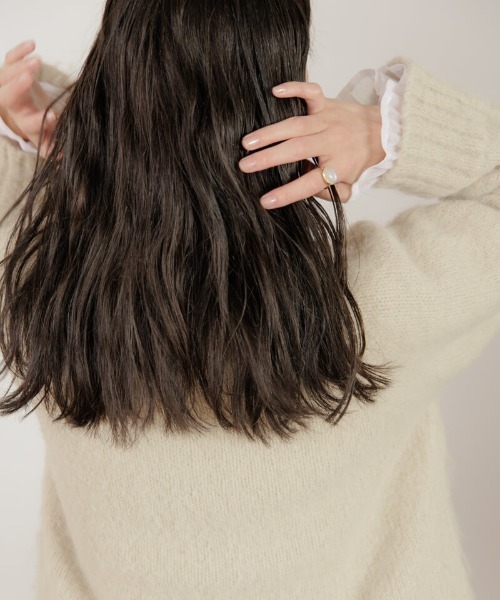 「flower」 長袖ニット FREE グリーン レディース_画像4