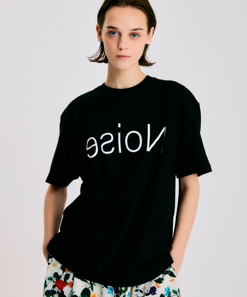 tシャツ 「ユニセックス」反転ロゴオーバーサイズTEE レディース