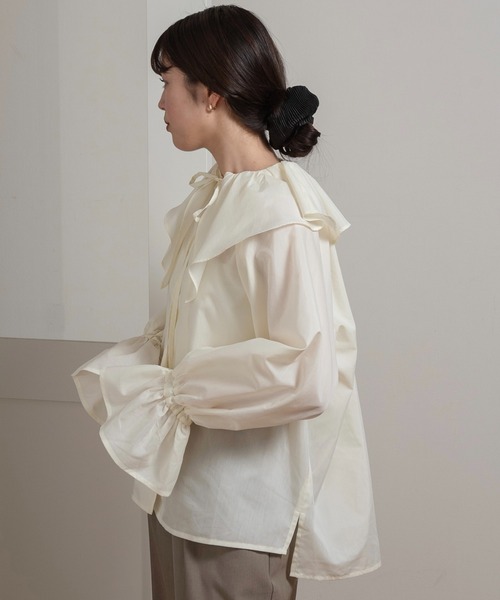 lawgy ブラウス lawgy ブラウス シャツ original logo front design shirt