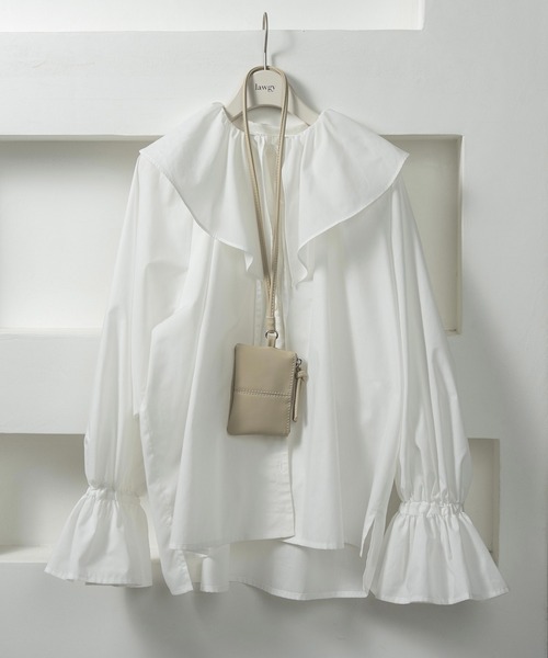 BIG COLLAR DRAWSTRING BLOUSE サイズ2 BIG COLLAR DRAWSTRING BLOUSE サイズ2