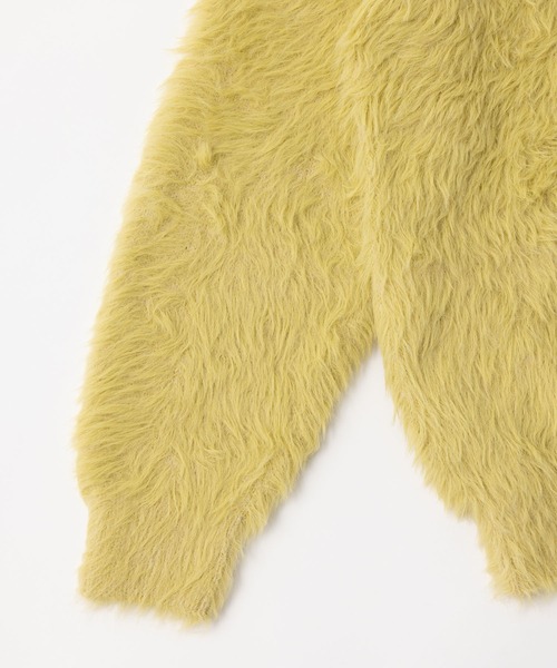 「MIEL CRISHUNANT」 ニットカーディガン FREE ライム レディース_画像6