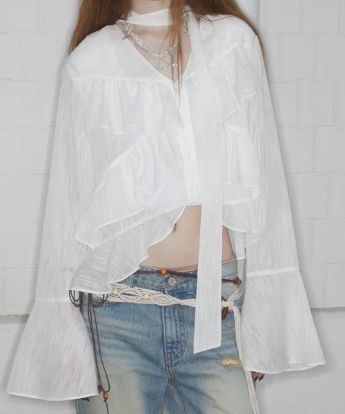 ブラウス シャツ 「NOT KNOWING」Bohem Chiffon Blouse レディース