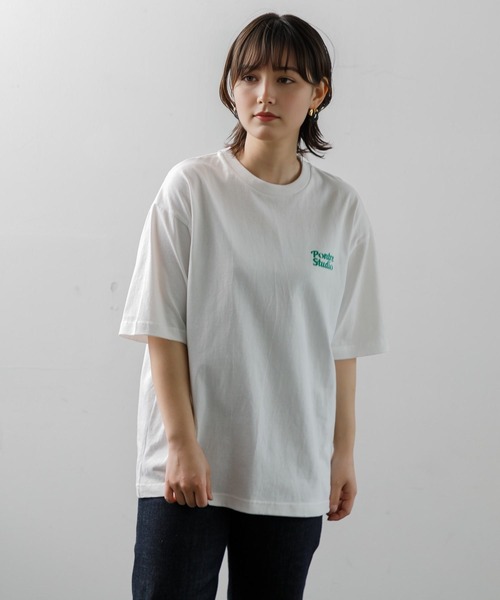 tシャツ 「MEN ， WOMEN」CAPSULE-T Pontre Wave logo Tee レディース メンズ