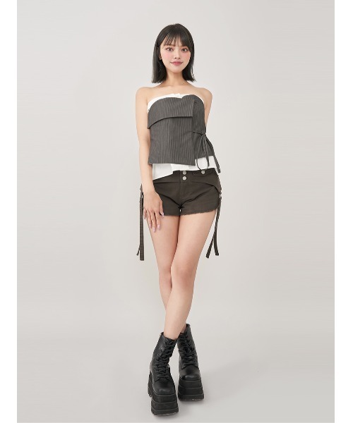 Darich（ダーリッチ） パンツ レイヤードツイルショートパンツ